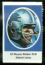 1972 Sunoco Stamps      211     Wayne Walker DP
